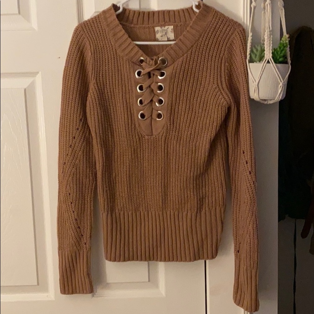 pink rose sweater